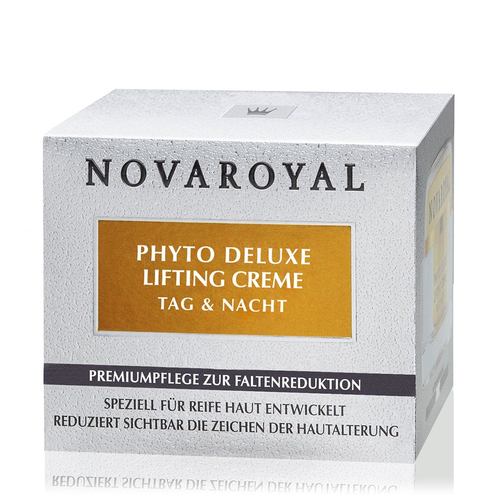 Phyto Deluxe Anti-Aging Creme – Straffende Tages- & Nachtpflege Mit Prämierten Hightech-Wirkstoffen – Sichtbar Wirksam Selbst Bei Ausgeprägten Falten – 50 Ml – NOVAROYAL