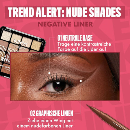 NYX Professional Makeup Lidschattenpalette Mit 16 Farbtönen, Intensives Und Langanhaltendes Finish, Vegane Formel Ohne Inhaltsstoffe Tierischen Ursprungs, Ultimate Shadow, Farbton: Warm Neutrals