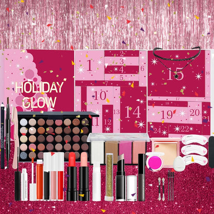 Beauty Adventskalender 2024, Beauty Kosmetik Adventskalender, 24 Tage Beauty Kosmetik Geschenkset, Makeup Kit Adventskalender, Make-Up & Beauty Überraschungen Geschenk Für Weihnachten Urlaub