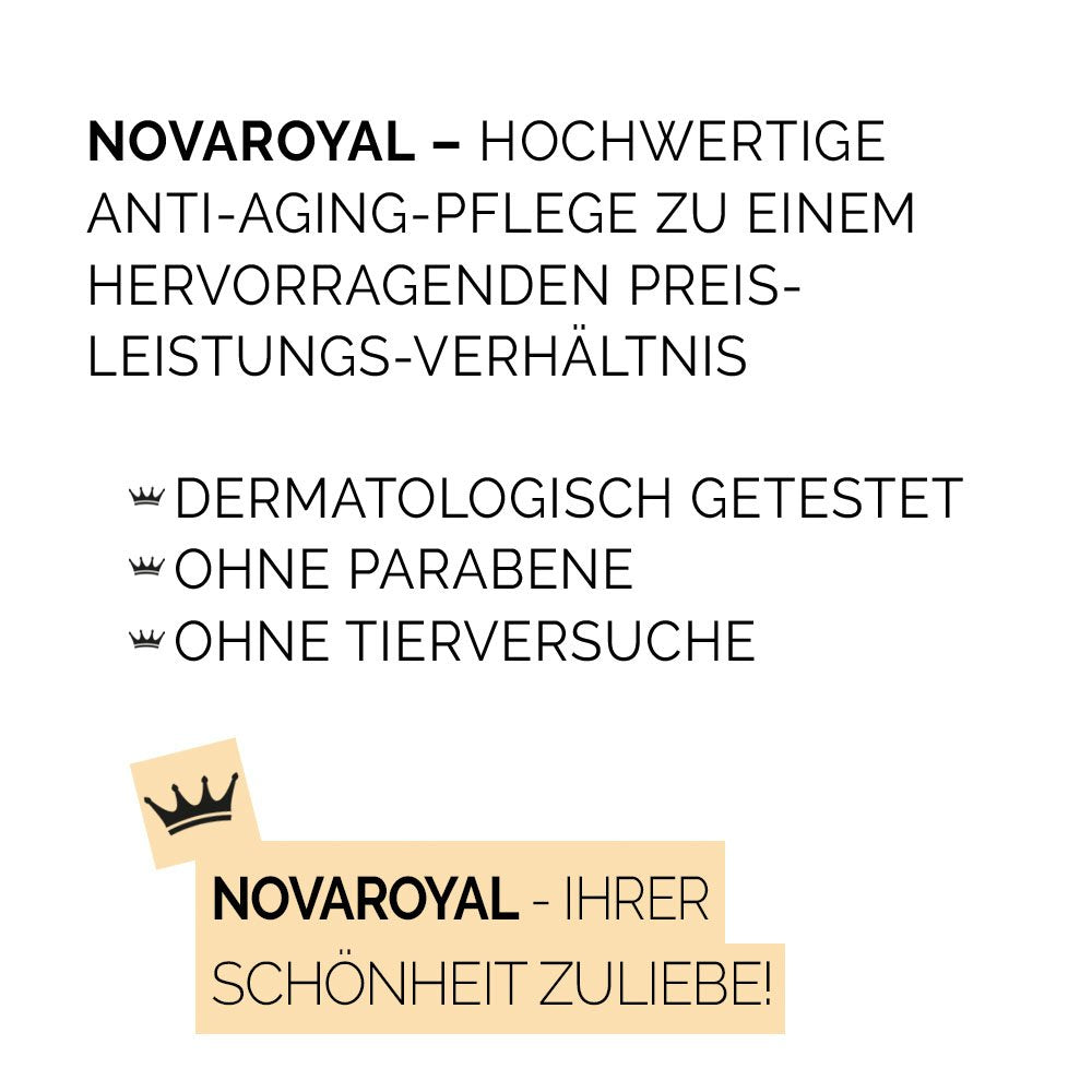 Phyto Deluxe Anti-Aging Creme – Straffende Tages- & Nachtpflege Mit Prämierten Hightech-Wirkstoffen – Sichtbar Wirksam Selbst Bei Ausgeprägten Falten – 50 Ml – NOVAROYAL