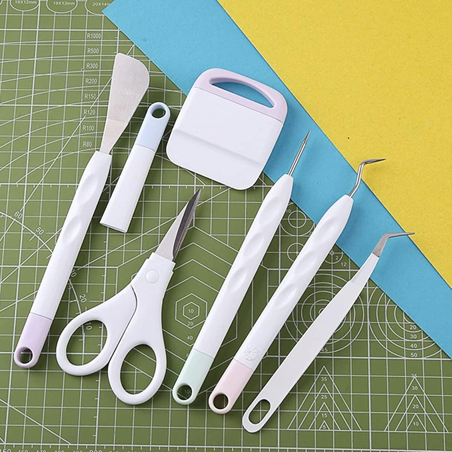 Plotter Zubehör,13 Stück Vinyl Jäten Werkzeuge Für Cricut Silhouette Unkrautschaber Silhouette Zubehör,Entgitterwerkzeug Plotter Werkzeuge Plotter Set,Cameos, Beschriftung, DIY Machen