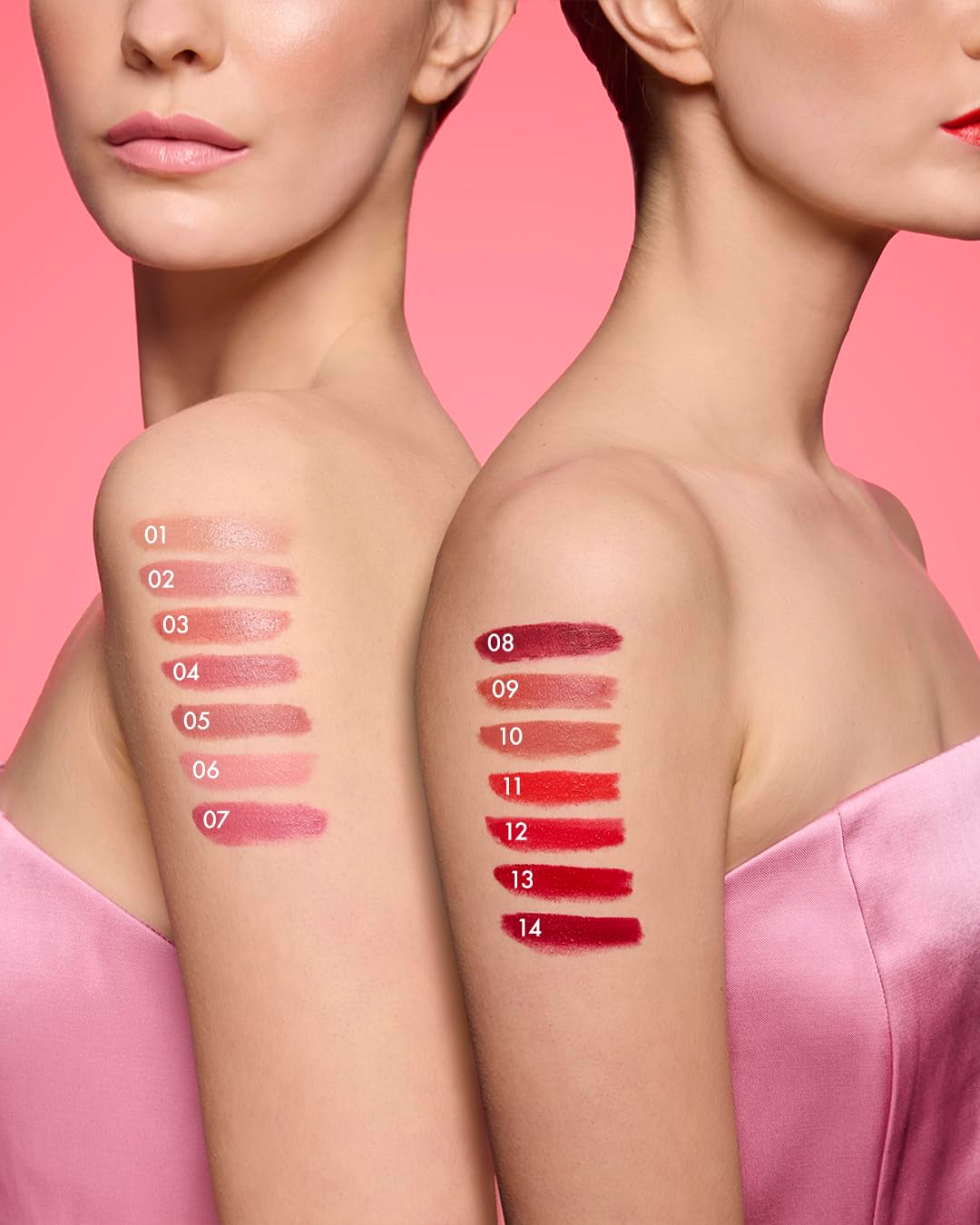 Milano Red Lippenstift Nr. 1 Nude Skin, Volle Und Glänzende Farbe, Mit Hyaluronsäure Für Extremen Komfort Und Langen Halt