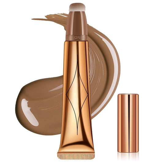 Flüssige Kontur Beauty Wand, Contour Beauty Wand Mit Applicator Befestigt, Liquid Highlighter Stick Make-Up Blush Stick, Creme Gesichts Highlighter Bronze Stick Contouring Stick Frauen (1#)