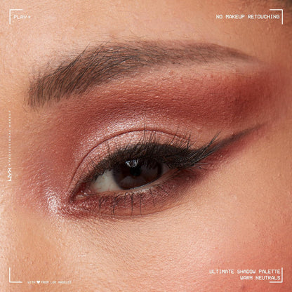 NYX Professional Makeup Lidschattenpalette Mit 16 Farbtönen, Intensives Und Langanhaltendes Finish, Vegane Formel Ohne Inhaltsstoffe Tierischen Ursprungs, Ultimate Shadow, Farbton: Warm Neutrals