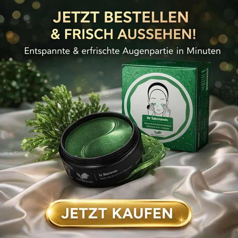 Korean Skincare 60 Stück Algen Augenpads | Gegen Augenringe & Falten, Augenmaske Mit Kollagen & Hyaluron, Gesichtspflege Gegen Tränensäcke, Feuchtigkeitsspendende Augenpflege Pads by