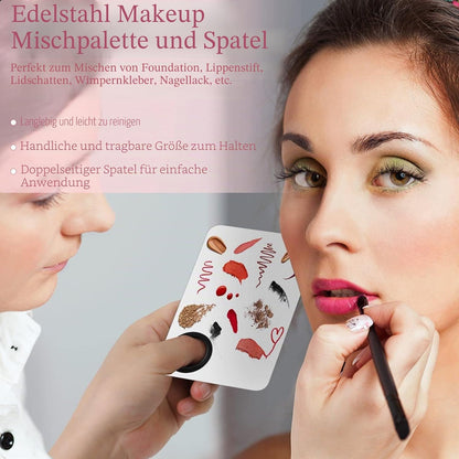 Einweg-Make-Up-Applikatoren-Set Mit Dreieck-Puff-Mischpalette, Künstlerbedarf Einweg-Mascara-Stäbe, Lippenpinsel, Haarspangen, Puderquasten Für Gesicht Mit Aufbewahrungsbox in Rosa