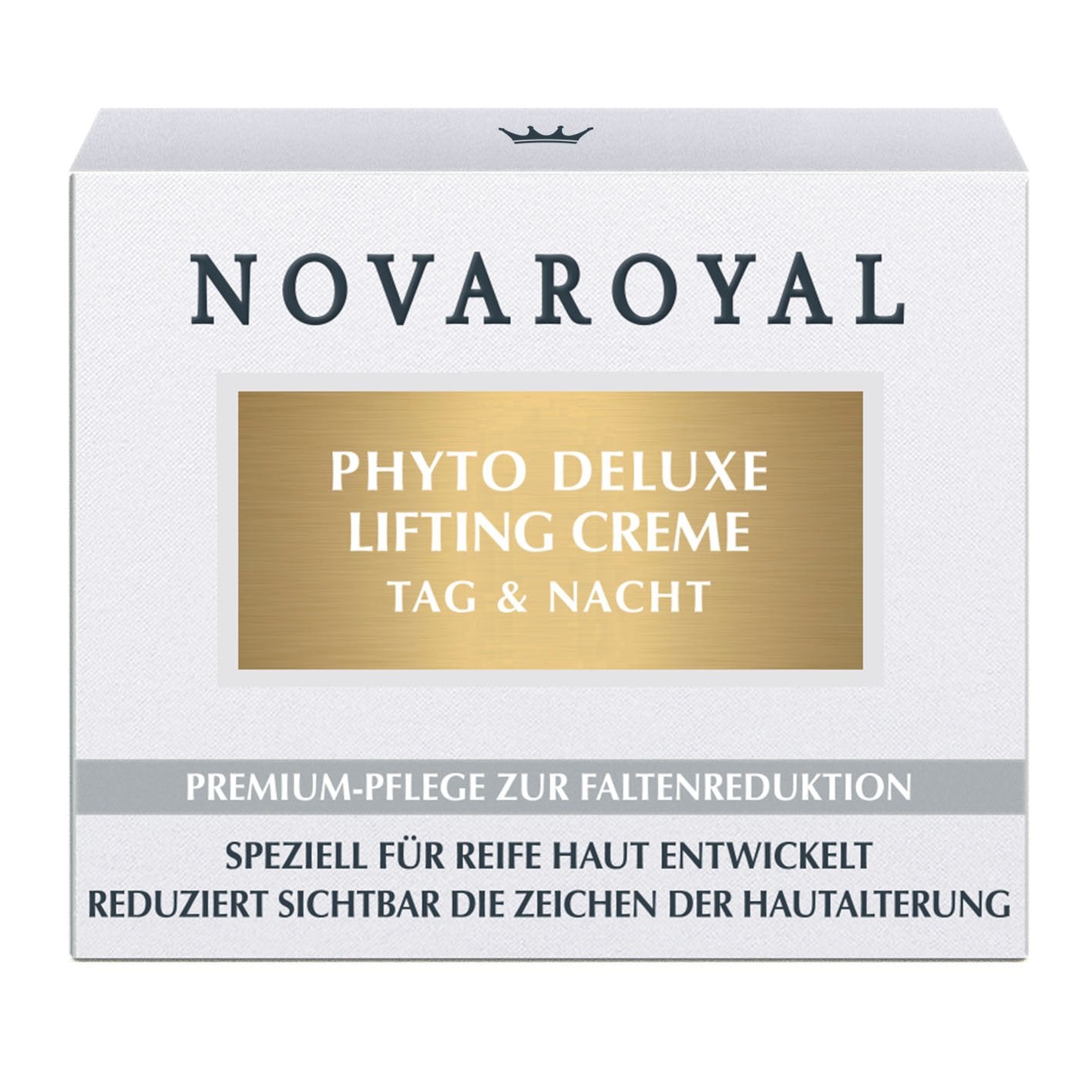 Phyto Deluxe Anti-Aging Creme – Straffende Tages- & Nachtpflege Mit Prämierten Hightech-Wirkstoffen – Sichtbar Wirksam Selbst Bei Ausgeprägten Falten – 50 Ml – NOVAROYAL