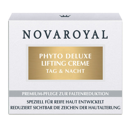Phyto Deluxe Anti-Aging Creme – Straffende Tages- & Nachtpflege Mit Prämierten Hightech-Wirkstoffen – Sichtbar Wirksam Selbst Bei Ausgeprägten Falten – 50 Ml – NOVAROYAL