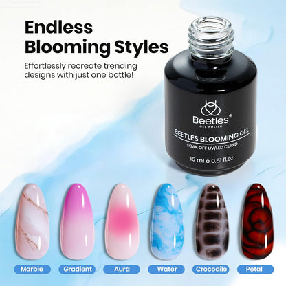Beetles Blooming Gel, 15 Ml Klarer Uv-Nagellack Für Nailart-Design Blumen-Gel-Nagellack Zum Auftragen Von Effekten Beim Nageldesign Maniküre Geschenk Für Frauen | Blumen-Gel-Nagellack Zum Auftragen Von Effekten Beim Nageldesign Maniküre Geschenk Für Frauen