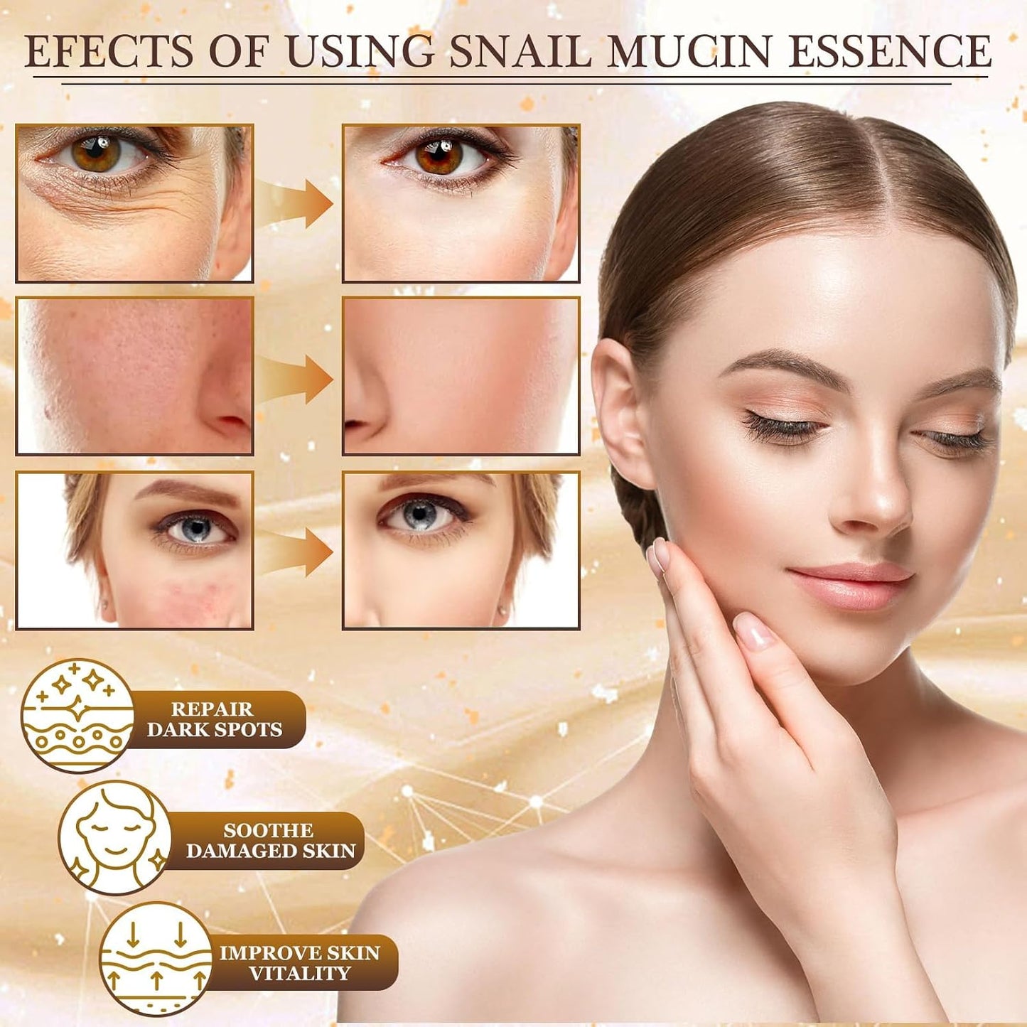 Ginseng anti Wrinkle Serum,2 Stück Ginseng Polypeptide Anti-Ageing Essence | 120ML Ginseng anti Wrinkle Serum,Peptid anti Falten Serum,Gesichtspflege Für Alle Hauttypen